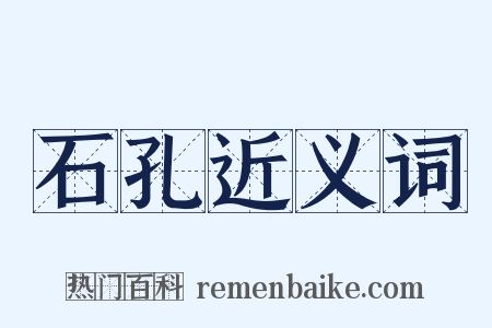 石孔近义词是什么意思的图片